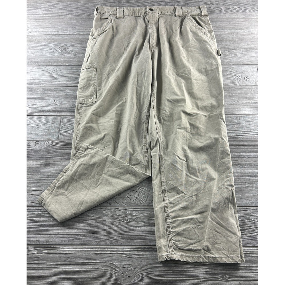 Carhartt B151-TAN Canvas Carpenter Work Pants Mens Dungaree Fit Utility Sz 40X30